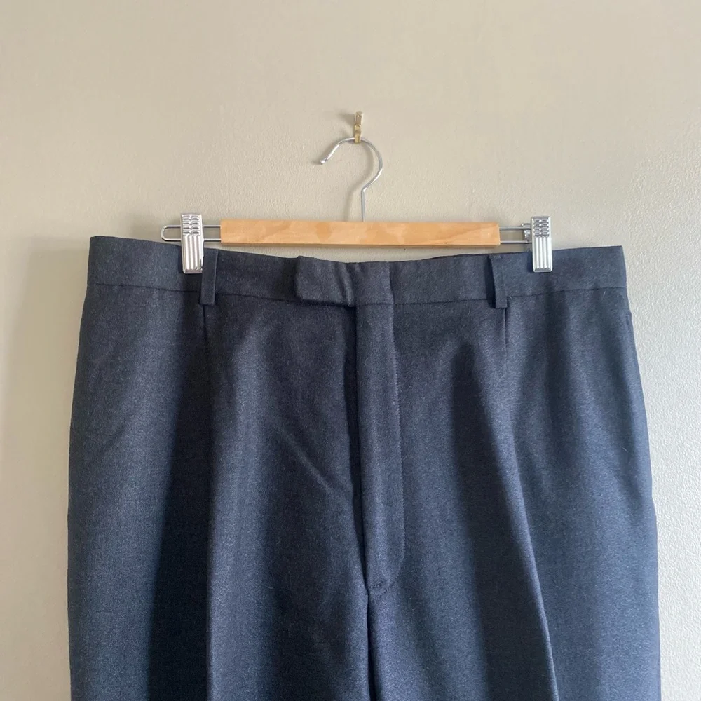 Keneth Cole‎ NY Men’s Suit 2 Piece Dark Gray Jacket 44L Pants 38X29 Flat Front